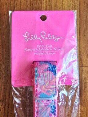 NEW! Lilly Pulitzer Cute Dog Leash with Handle Loop 6 ft M/L